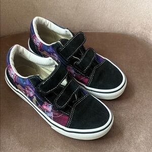 Kids k-pop demon hunters Black and Purple Velcro Sneakers